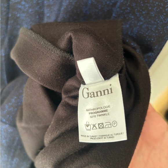 Anthropologie Ganni Navy Sparkle Dress, Size 2 - Picture 4 of 5